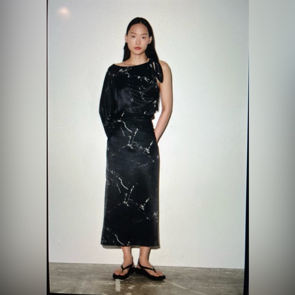 Zara Dresses & Skirts - New with Tags - Printed MIDI Skirt